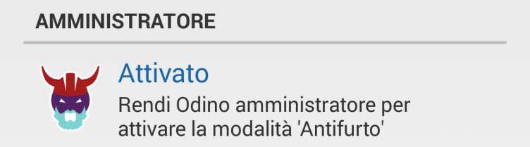 3.1. Modalità amministratore Attivando la modalità amministratore potrai eseguire comandi da