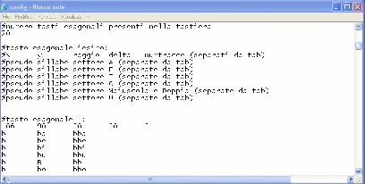 File di configurazione Una delle principali caratteristiche della tastiera esagonale è l alta configurabilità che