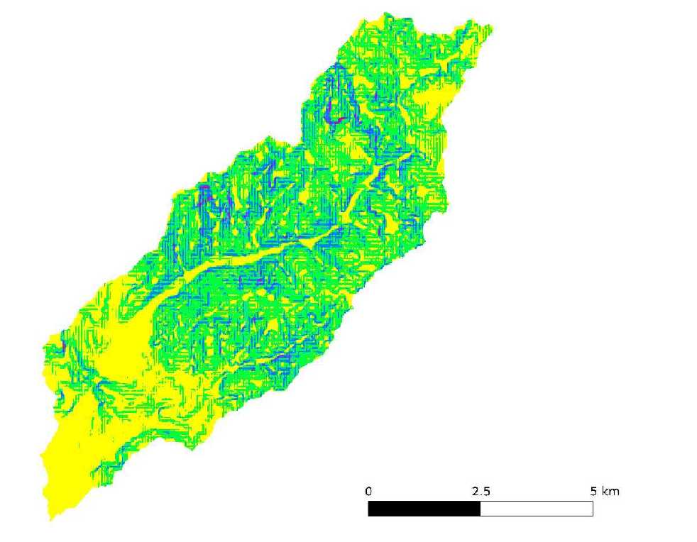 Elaborazione dei dati - slope Dal DEM si è provveduto a ricavare il layer della pendenze che è stato riclassificato