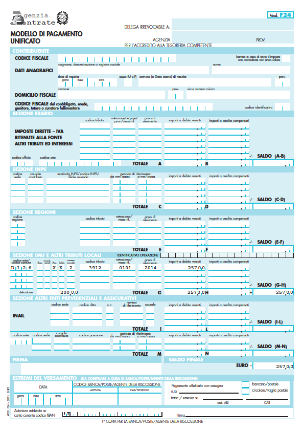 Modello F24