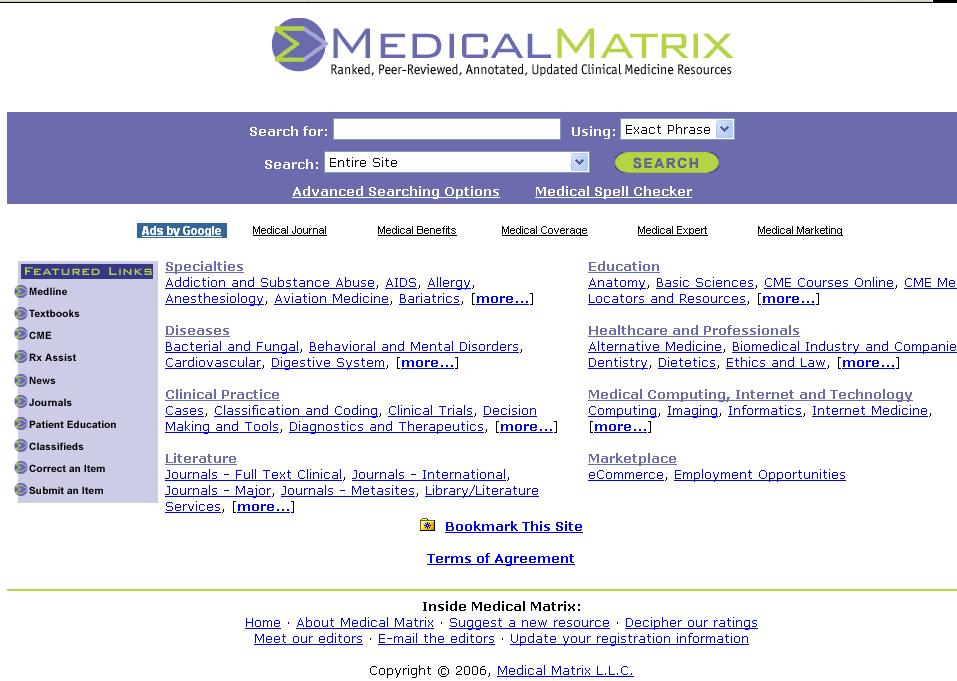 MEDICAL MATRIX 11 1