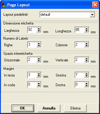 Ottimo Rel. 7 Altre funzioni Lay-out di Pagina Selezionando il comando Imposta pagina da menu o dalla barra degli strumenti appare la finestra qui a lato.