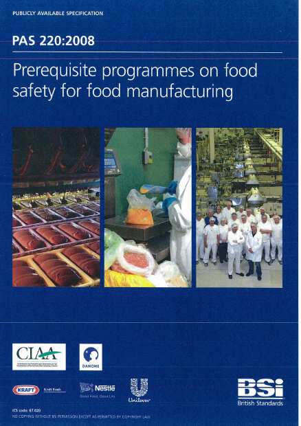 ISO/TS 22002 1 Prerequisite Programmes on Food