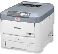 I modelli C711WT Stampante A4 con toner bianco PostScript 34 ppm Colore e Bianco (modalità standard) 8 ppm Colore e Bianco