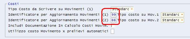 Attraversi i parametri di Costo Movimenti Obbligatorio è possibile attivare dei controlli in fase di inserimento movimenti affinché all operatore venga impedito di procedere qualora l articolo non