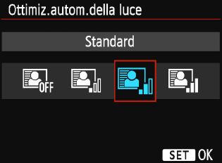 3 Correzione automatica di luminosità e contraston Se l'immagine risulta troppo scura o con un contrasto basso, la luminosità e il contrasto vengono corretti automaticamente.