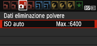 3 Uso dei menu Procedura per l'impostazione dei menu 1 2 3 4 5 6 Visualizzare la schermata dei menu. Premere il pulsante <M> per visualizzare la schermata dei menu. Selezionare una scheda.