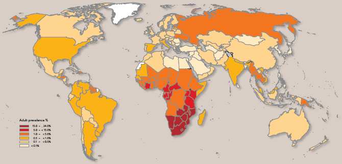 A global view of HIV infection, 2005 1.