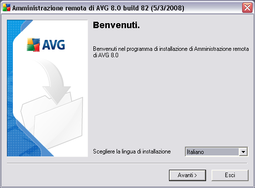 2.4. Contratto di licenza In questa finestra di dialogo è disponibile l'intero contenuto del contratto di licenza di AVG Antivirus Network Edition.