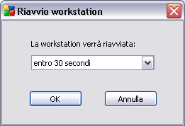 Questa finestra di dialogo consente di determinare quali workstation sono disponibili (online) e quali non lo sono (offline).