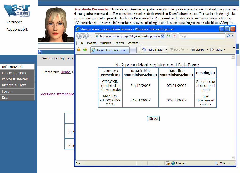 utente poteva aver interesse a stampare. È stato quindi inserito un link attraverso il quale è possibile avere il formato stampabile della pagina.