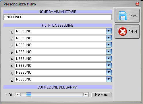 Pag. 50 Figura 6.15 Per tornare all immagine precedente all ultima elaborazione premere.