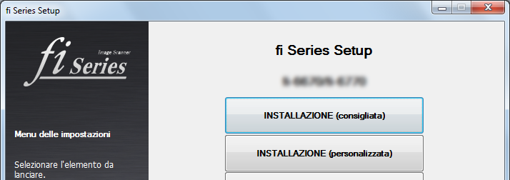 Installazione (consigliata) Sono installati i seguenti software: Driver PaperStream IP (TWAIN) Software Operation Panel Error Recovery Guide PaperStream Capture Manuale Scanner Central Admin Agent 1.