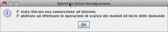 Avviato il programma di compilazione delle domande, è possibile procedere con l utilizzo dello stesso.