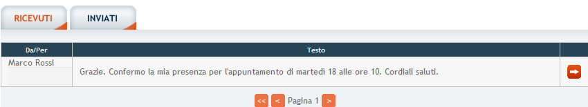 7. Messaggi Nel sistema BLEN.IT è presente anche una sezione dedicata ai Messaggi, dalla quale è possibile visualizzare l elenco dei messaggi ricevuti e inviati dall utente Scuola Edile.