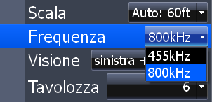 Menu StructureScan Consente di accedere alle funzionalità e alle impostazioni di StructureScan, oltre che al menu Opzioni struttura.