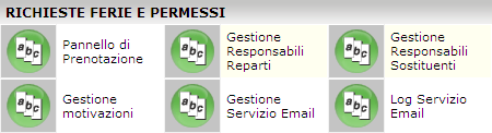 MODULO FERIE E PERMESSI Manuale operativo di TO CHECK Il Modulo Ferie e Permessi permette di effettuare le richieste di ferie e permessi, completamente integrata con il cartellino e il Modulo