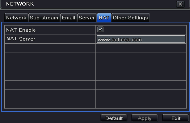 Appena la scansione viene eseguita, l indirizzo MAC del DVR compare sul campo Server su SuperLivePro Inserire nome utente e password del DVR (per default il nome utente è admin e la password è 123456