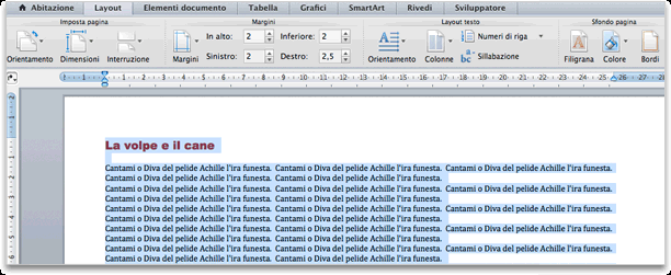 Nella scheda Layout, in Margini, fare clic su Margini, quindi su Stretto.