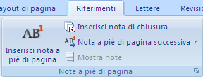 G. Pettarin ECDL Modulo 3: Word 129 Il pulsante Inserisci nota a piè di pagina Appare il rimando della nota nel punto desiderato.