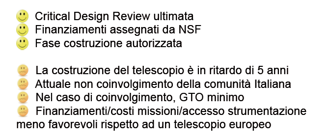 ATST: Successi e criticitá ATST: stato