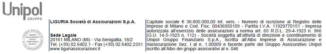 LIGURIA ECOS Polizza di Assicurazione Globale Fabbricati Civili S OMMARIO DEFINIZIONI pag. 2 CONDIZIONI GENERALI DI ASSICURAZIONE SEZIONE DANNI AL FABBRICATO 1 - Incendio e rischi accessori pag.