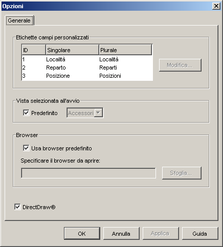 Capitolo 3. Esplora risorse VCS 25 La procedura seguente illustra come modificare i nomi di campo personalizzati: 1. Scegliere Strumenti > Opzioni dal menu di Esplora risorse.