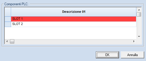 Gestione PLC avanzata - 56 Premendo Importa apparirà il messaggio: Le informazioni importate verranno memorizzate nella memoria interna del programma, per far sì che questa vengano assegnate alla