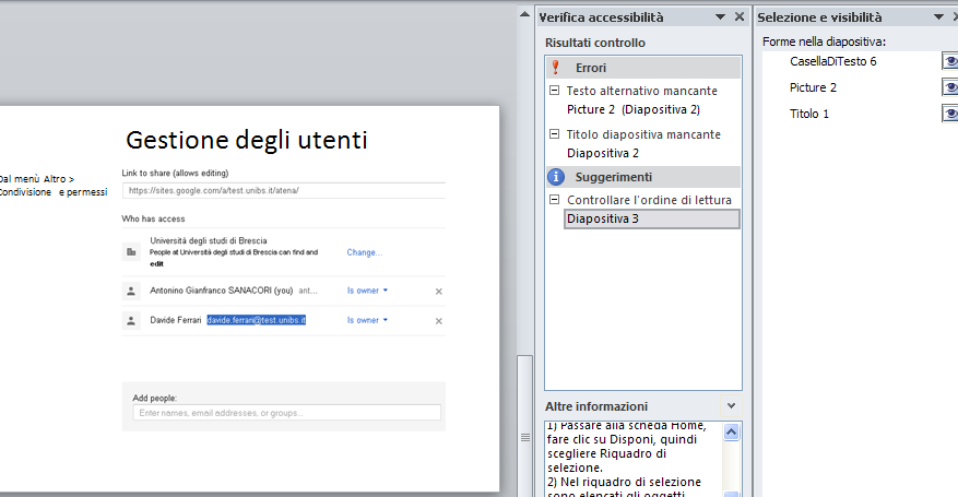 visionarlo con il programma o con un viewer oppure configurare il browser per aprire il file tramite il programma Microsoft Excel).