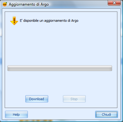 Aggiornamenti 17 Al termine del download è necessario riavviare Argo che eseguirà l'aggiornamento tramite il programma LiveUpdate.