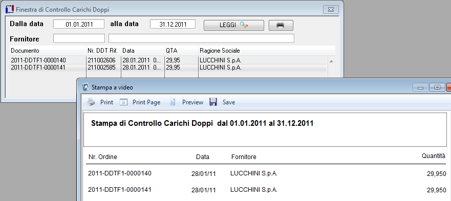 Previsione sugli acquisti con il calcolo del venduto da data a data e la data della previsione d acquisto.