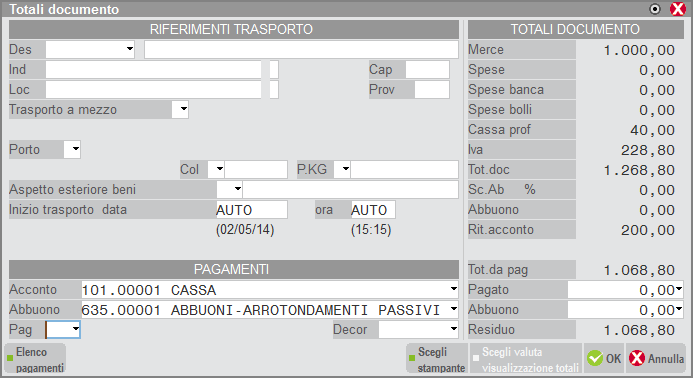 PARCELLAZIONE (EMISSIONE FATTURE DA AZIENDE DI TIPO PROFESSIONISTI) Per le aziende di tipo PROFESSIONISTI, la parcellazione (emissione di parcelle) può essere effettuata dalle seguenti funzioni di