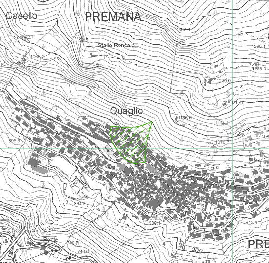 stata ricalibrata in funzione delle mutate condizioni dei luoghi, rispetto alla condizione presente all epoca della valanga storica (vedi raffronto sottostante).