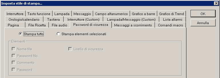 Menu Manuale di riferimento GTWIN Si faccia attenzione alle limitazioni indicate sul fondo delle rispettive schede.