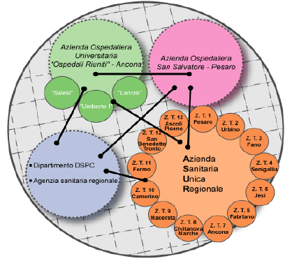 1.4.2 IL PRIMO MODELLO ORGANIZZATIVO E LE STRATEGIE Le aziende del servizio sanitario regionale (Fig. 1.