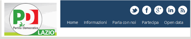 Progetto per il nuovo sito web PD Lazio Documento di consultazione per i componenti dell Assemblea regionale del Partito Democratico del Lazio Versione del 23 giugno 2014 Demo del nuovo sito: