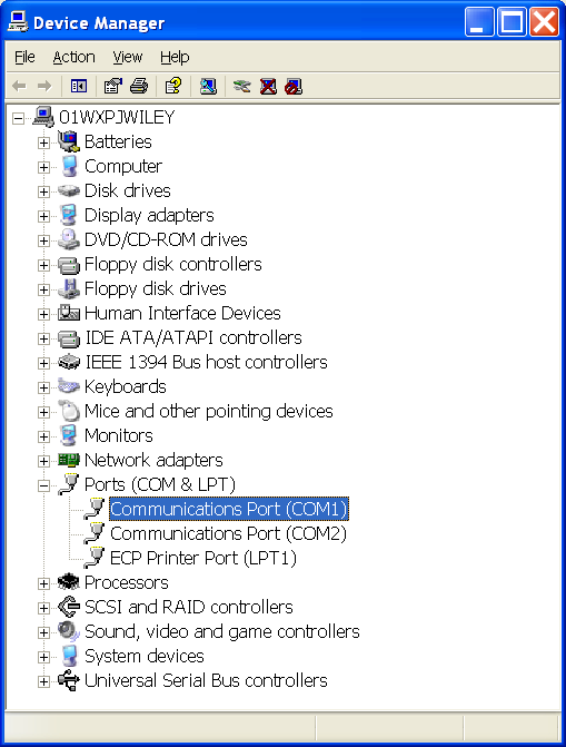 22 Modalità di impostazione Aprire l'icona Sistema. Selezionare la scheda Hardware. In Hardware selezionare il pulsante di menu Gestione periferiche.