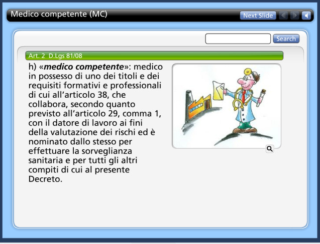 Di seguito alcuni esempi di interazioni In questo esempio per scorrere le interazioni è possibile agire sulle frecce in