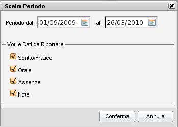 Riepilogo Attività Tramite questa funzione di stampa è possibile produrre le stampe delle Attività del registro di classe e del registro del professore.