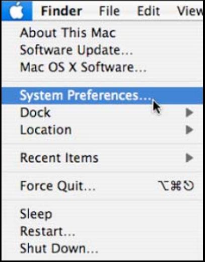 Appendix B Setting Up Your Computer s IP Address Mac OS X: 10.3 e 10.4 Le schermate di questa sezione sono del Mac OS X 10.