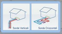 30 All'avvio del programma viene data la possibilità di scegliere se effettuare il dimensionamento di un sistema a sonde verticali oppure a sonde orizzontali.