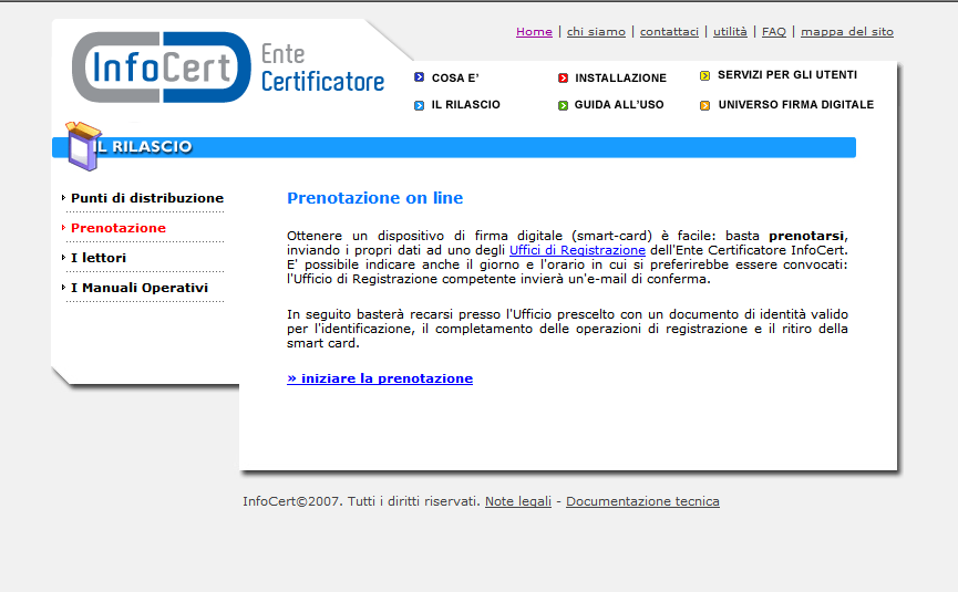 In questo modo, che non toglie assolutamente la necessità della "presenza fisica" del richiedente, il RAO dell'ufficio prescelto può prendere visione dell'interessamento della persona, può