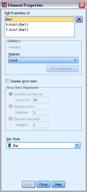 Nel Builder di grafico è fondamentale il livello di misurazione delle variabili.