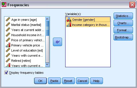 In molte finestre di dialogo è possibile ottenere ulteriori informazioni facendo clic con il tasto destro del mouse su qualsiasi nome variabile dell'elenco e selezionando Informazioni sulla variabile