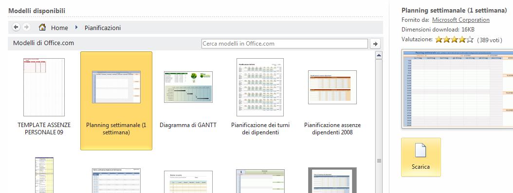 Comparirà una schermata con tutti i prototipi disponibili del modello selezionato, scegliamo quello che ci interessa 4.