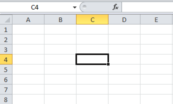 2.1. Usare l applicazione Primi passi con Excel Il foglio di lavoro Nome della casella: Indirizzo della cella Cella attiva: cella in cui è possibile inserire i