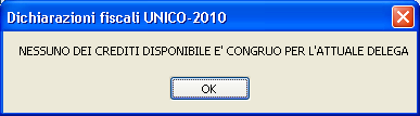 In delega, viene eseguita la compensazione utilizzando l intero credito IVA a disposizione. ESEMPIO 3 Credito IVA Trimestrale superiore a 10.