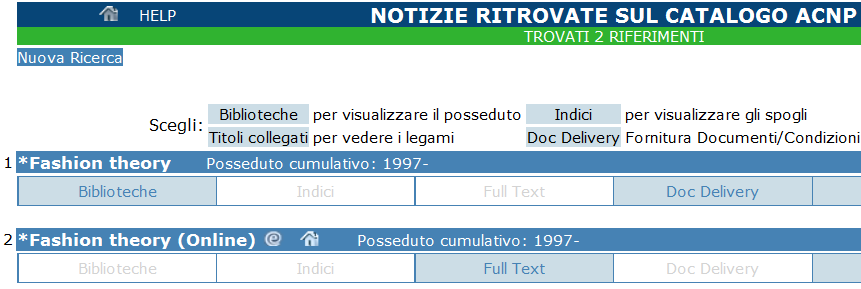 UNIVERSITA DI BOLOGNA - BIBLIOTECA CENTRALE CAMPUS DI RIMINI 2 Così si presentano le descrizioni delle edizioni su carta e online di una rivista Per accedere al testo delle riviste online cliccare su