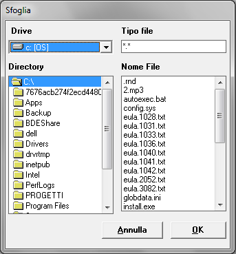 Eseguire il programma esterno IMPORT PERSEO con un doppio clic sulla relativa icona creata sul Desktop dalla procedura di installazione.