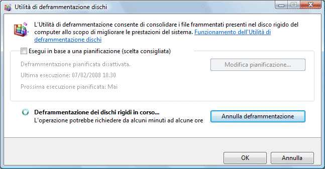 deframmentazione